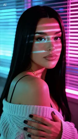 Neon portrait