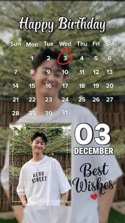 3 DEC, HBD TO ME