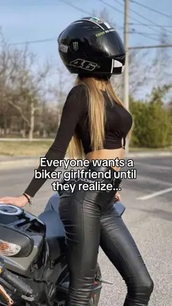 Biker girlfriend!