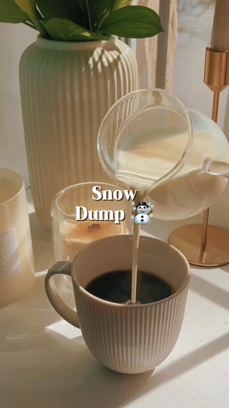 Moment de décharge de neige