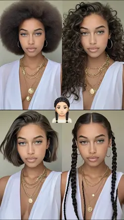 4 coiffures femme