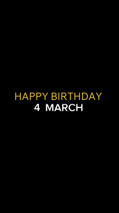 CUMPLEAÑOS 4 DE MARZO 