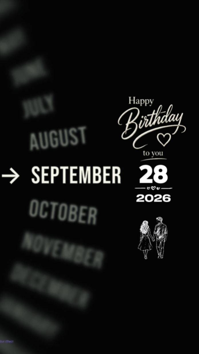 28 de setembro Brthdy