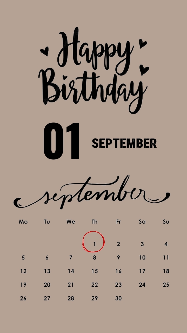 Hbd 01 September