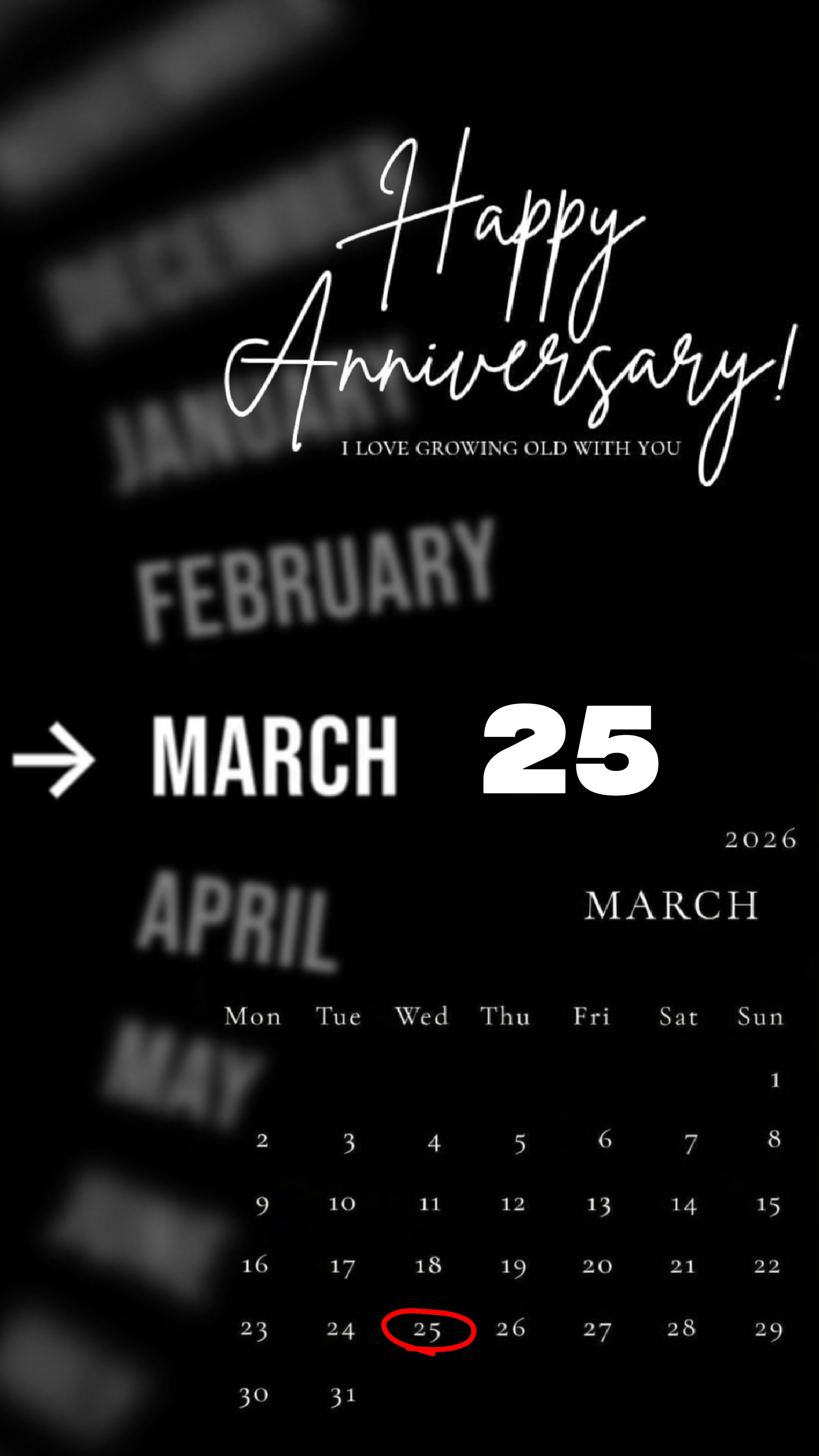 ANNIVERSARY MARCH 25