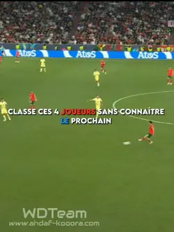 Classe ces 4 joueurs