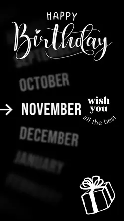 NOVEMBER BIRTHDAY