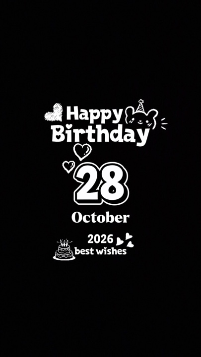 CUMPLEAÑOS 28 DE OCTUBRE