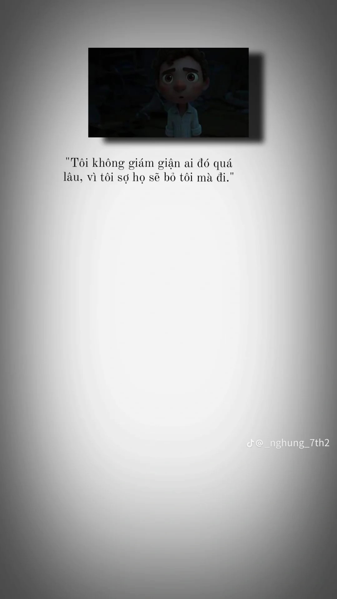 Không dám giận ai đó