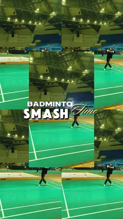 Badminton smash time