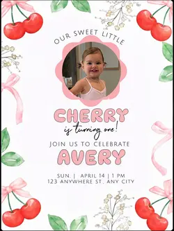 CHERRY INVITATION 🍒
