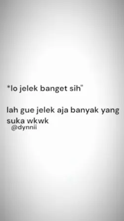 jelek" gini banyak y