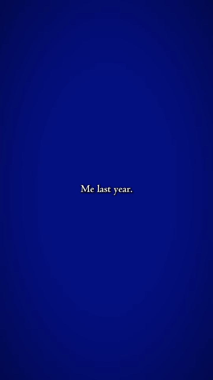 moi l'année dernière