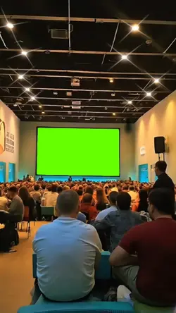 Green screen big scr