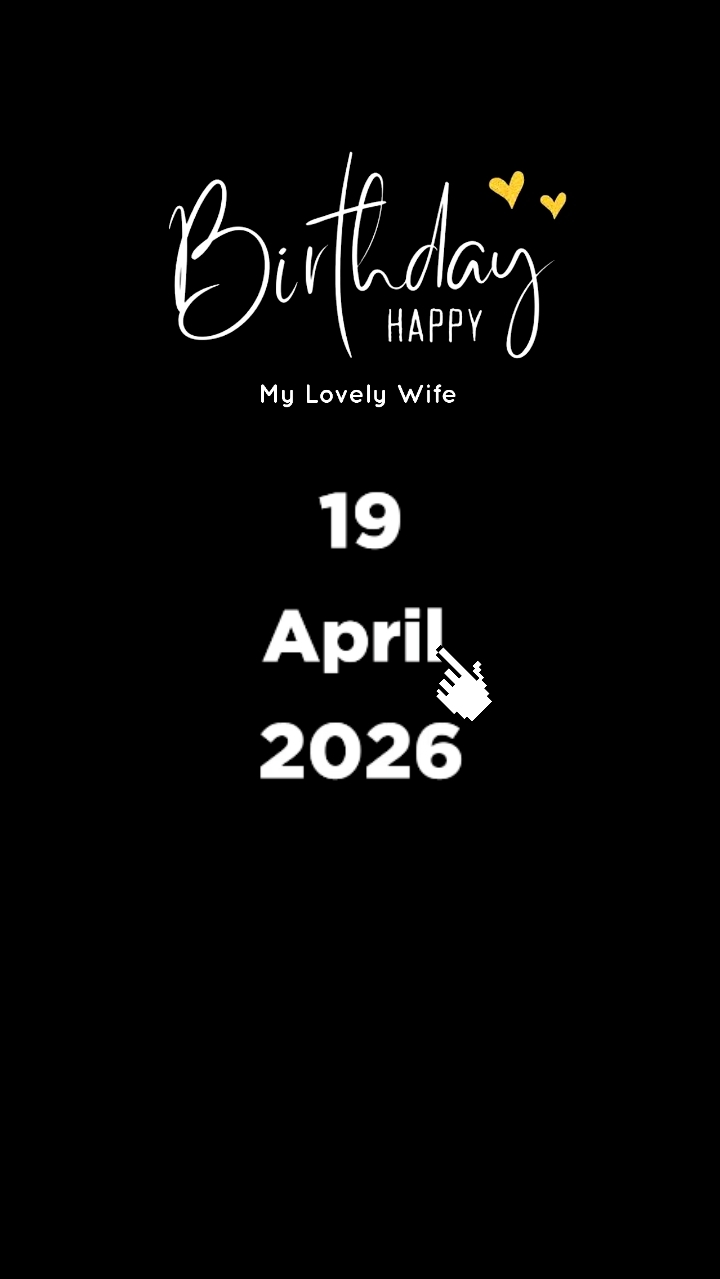 HBD WIFE 19 APRIL