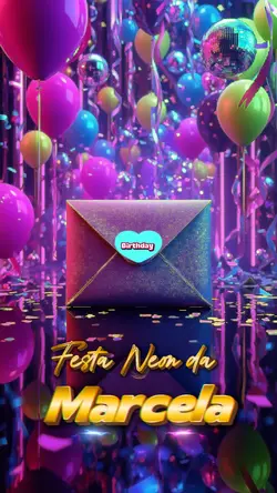 Aniversário neon