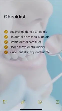 CHECKLIST DENTISTA