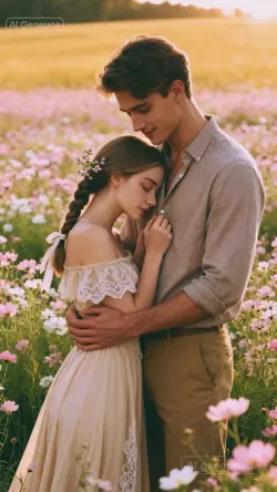 Flower Field Embrace