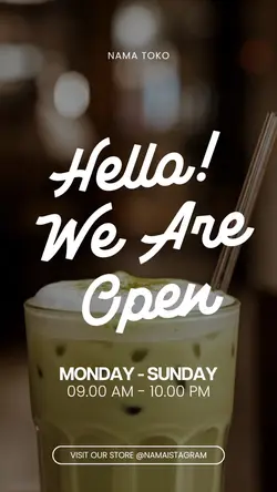 we are open 