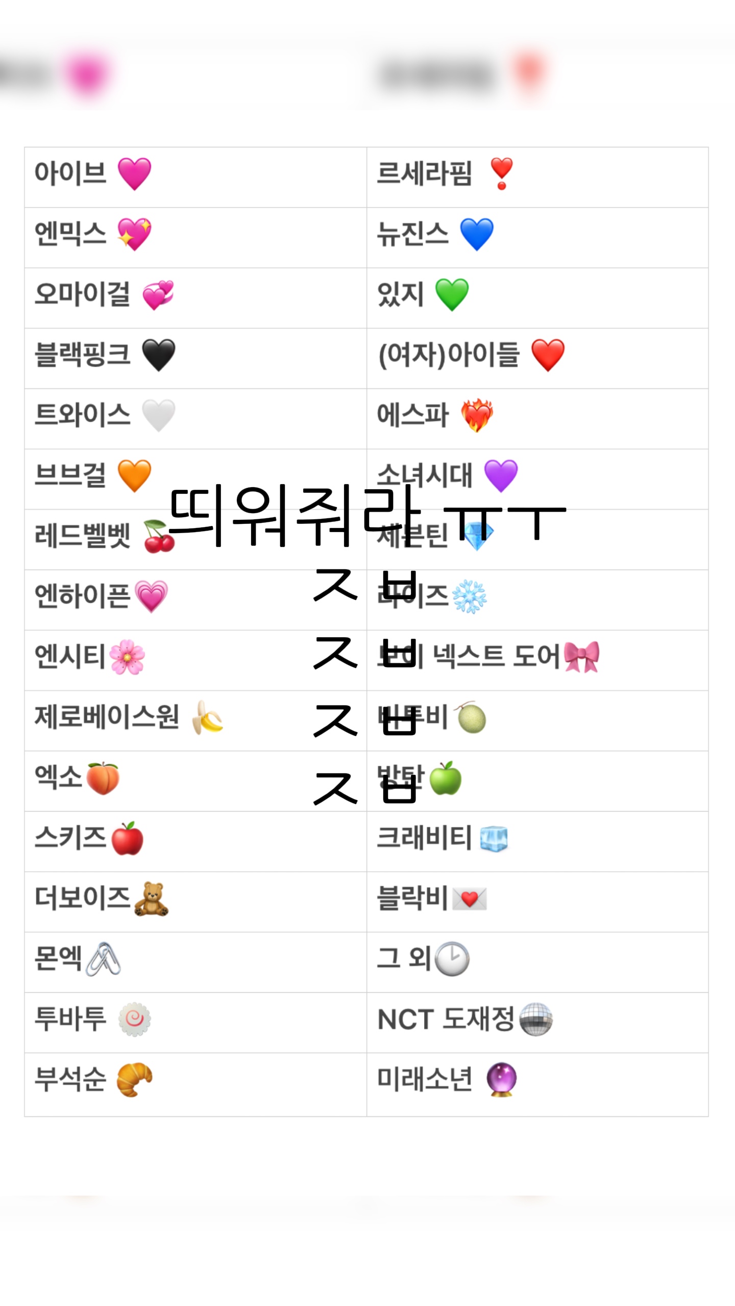 좋아하는 아이돌 매력어필 하고 가요!