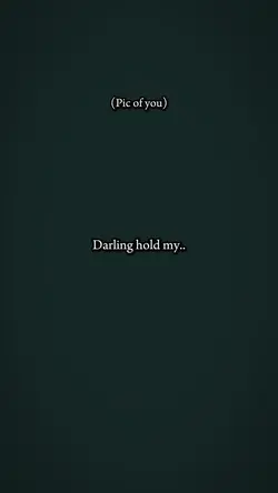 Hold my hand..🙏😩