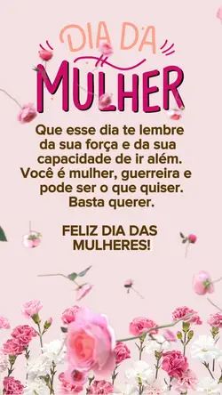 Feliz Dia da Mulher