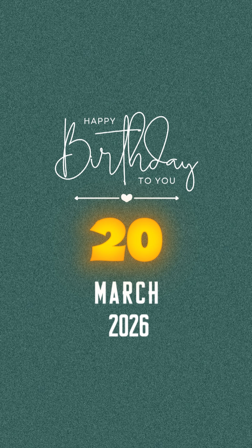 Cumpleaños 20 de marzo