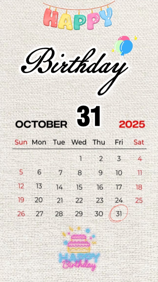 birthday 31 October