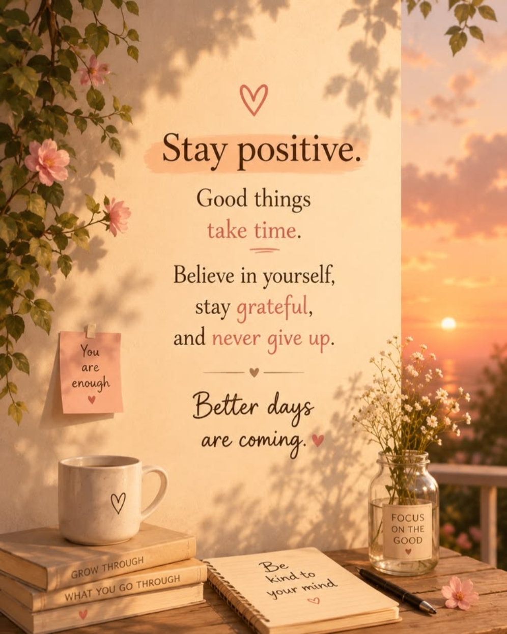 Mantenha-se positivo