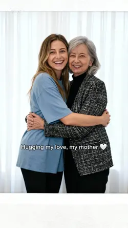 AI polaroid with mom