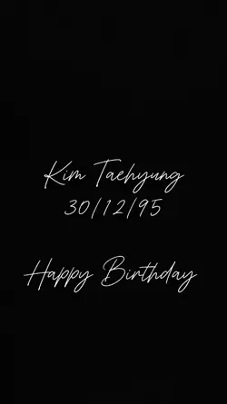 happy birthday tae