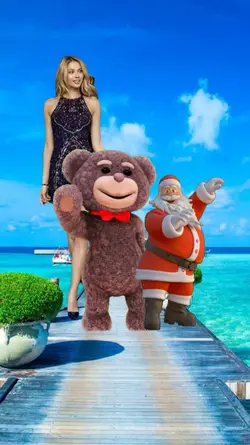 teddy and santa