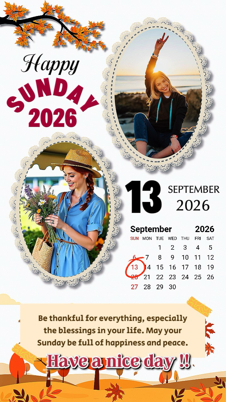 Domingo 13 de septiembre de 2026