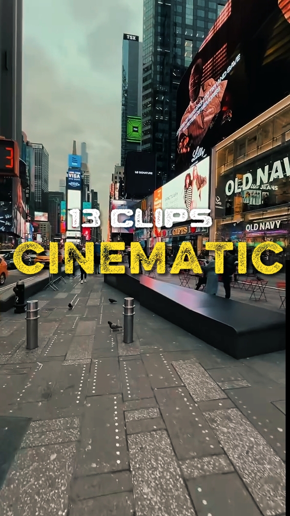 13 clips cinematic 
