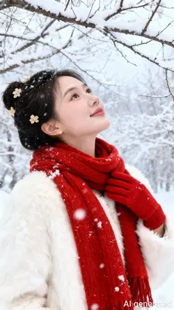 AI đứng dưới tuyết