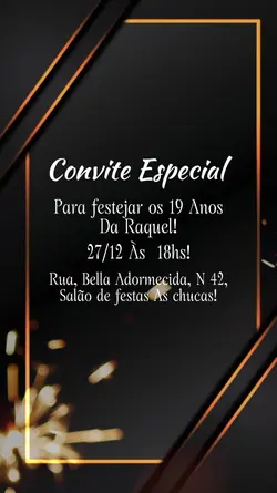 Convite aniversário 