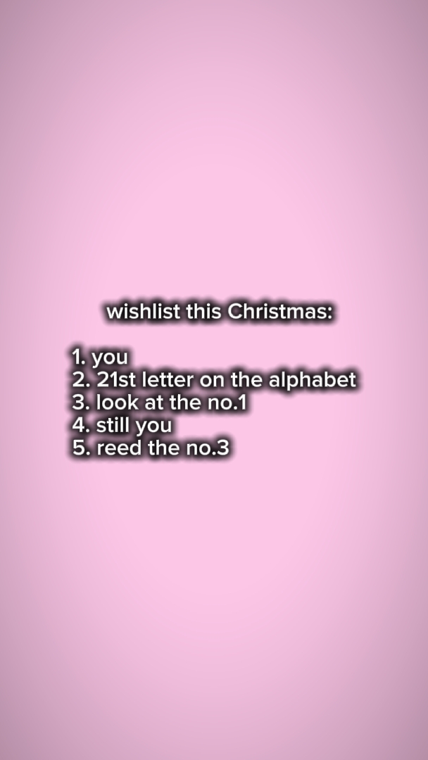 christmas wishlist
