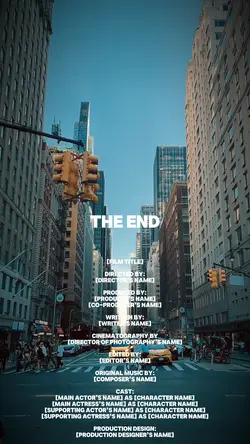 outro credits video