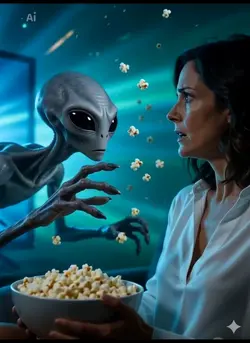 Alienígena saindo TV