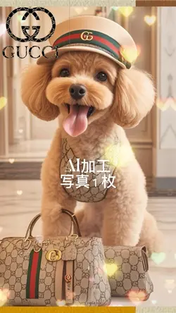 GUCCIをきたペット🐩