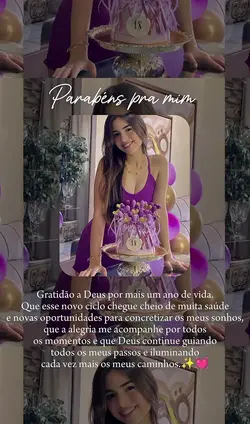 parabéns pra mim 