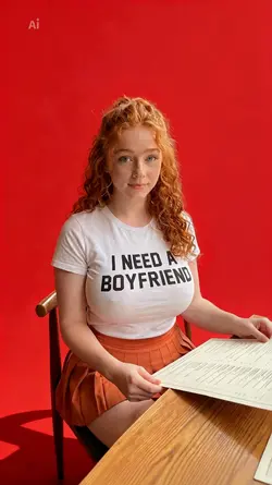 red background AI