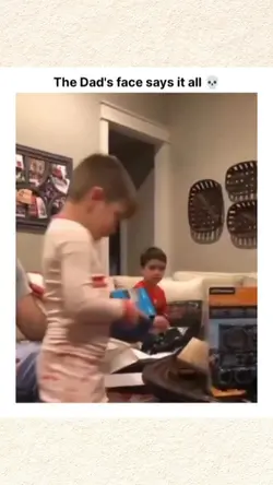 the dad's face
