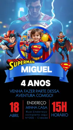 Convite | Superman