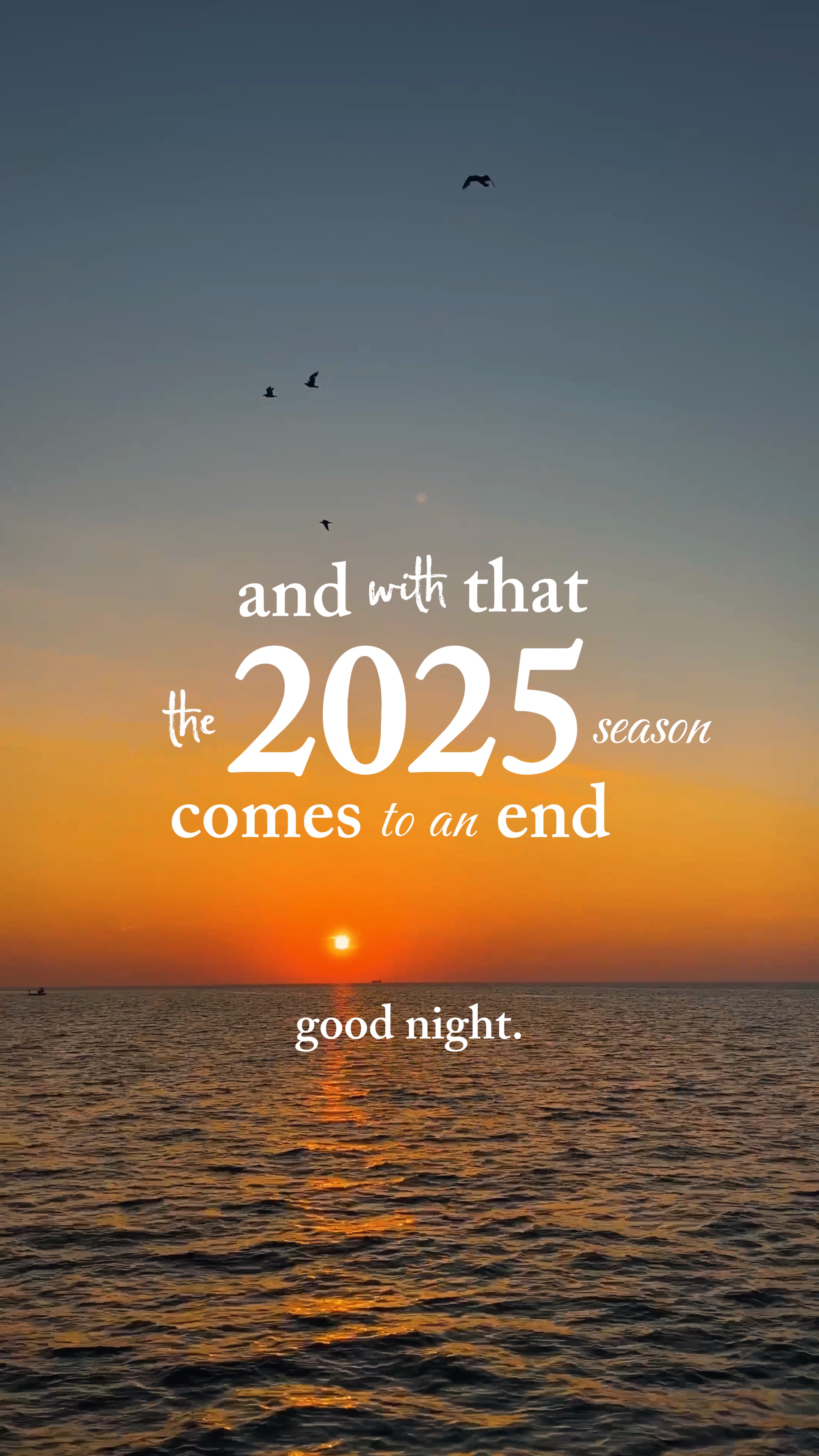 2025 season end