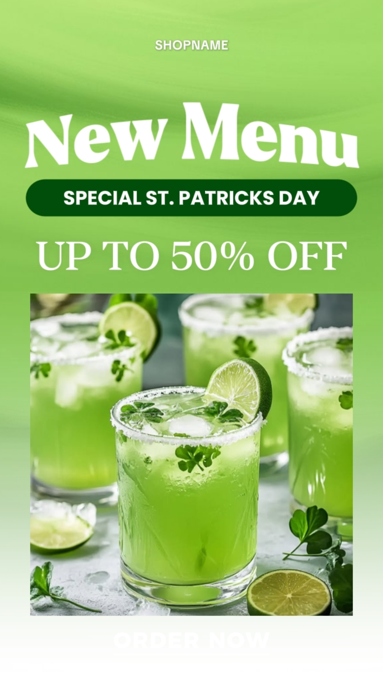Novo menu
