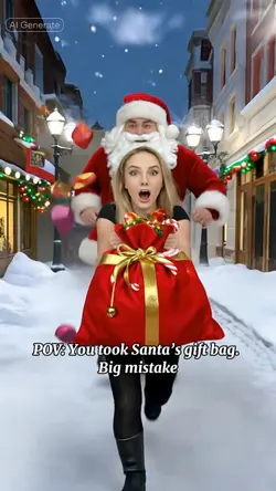 You took Santa’ bag