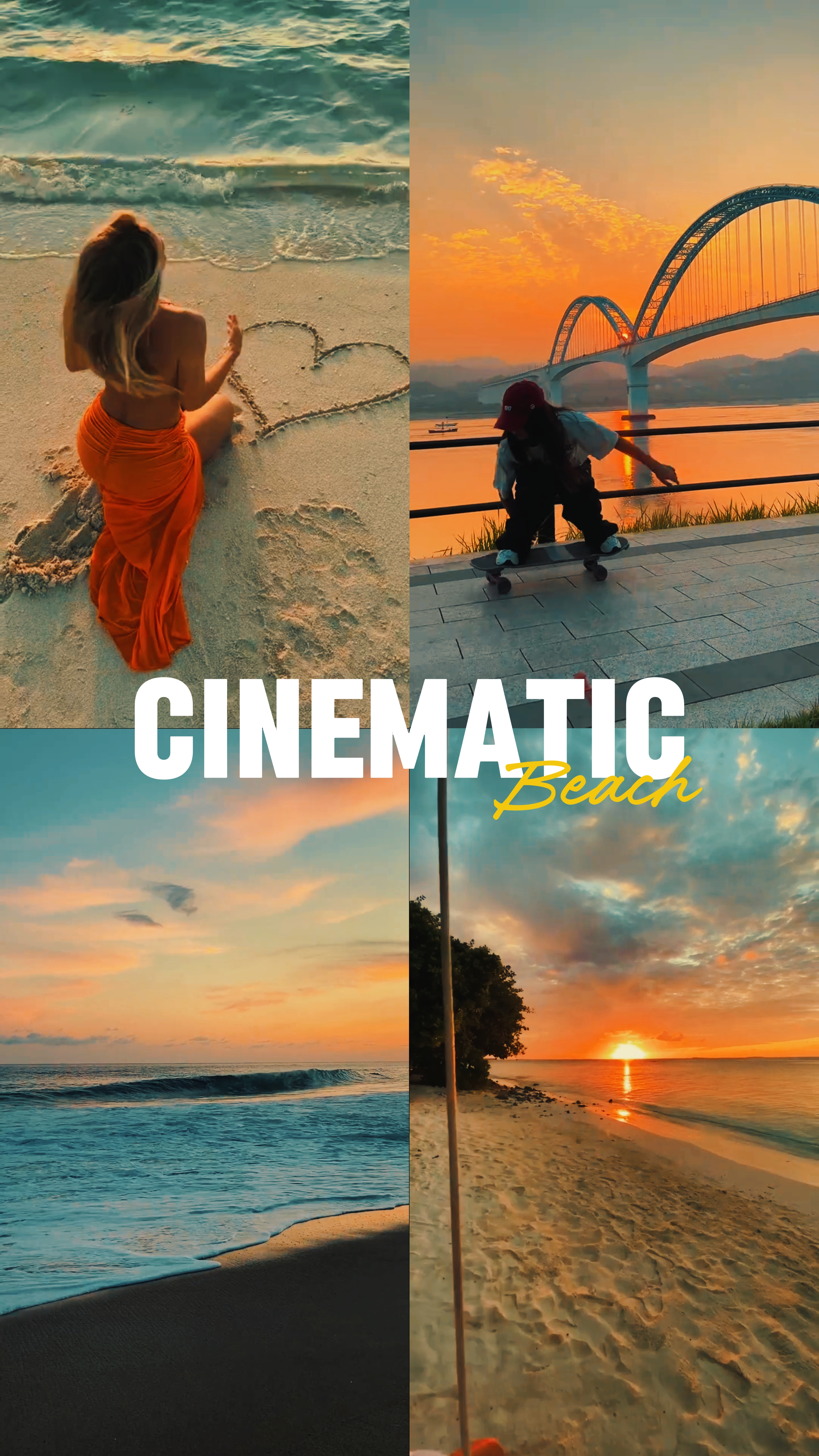 cinematic beach