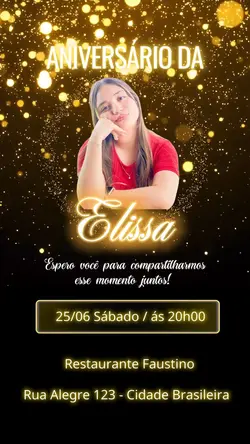 Convite aniversário 