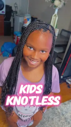 Kids knotless braids